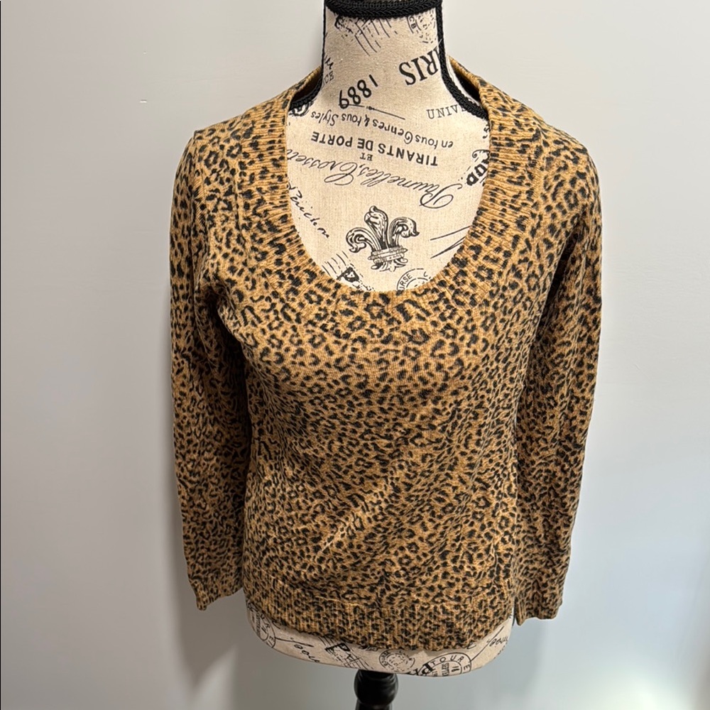 Calvin Klein Multicolored V-Neck 3/4 Sleeve sweater